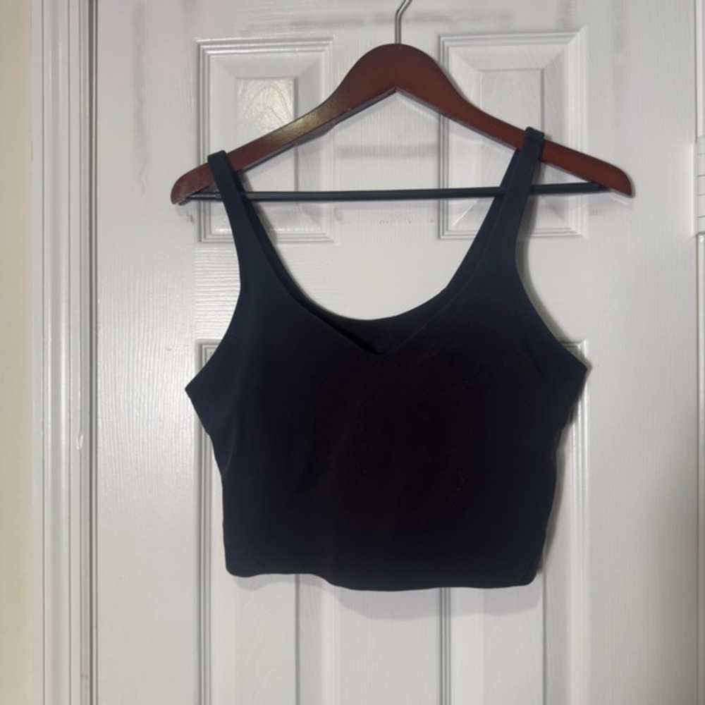 Lululemon Align Tank Top Black Cropped Light Support Yoga Top Womens Small - Picture 3 of 5